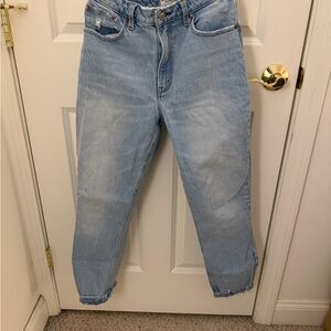 Abercrombie & Fitch Light Blue High Rise Mom Jeans